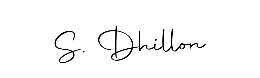 Use a signature maker to create a handwritten signature online. With this signature software, you can design (Autography-DOLnW) your own signature for name S. Dhillon. S. Dhillon signature style 10 images and pictures png