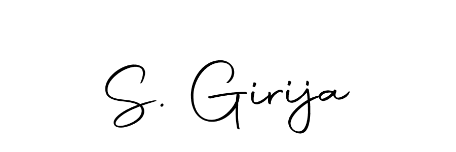 Make a beautiful signature design for name S. Girija. Use this online signature maker to create a handwritten signature for free. S. Girija signature style 10 images and pictures png