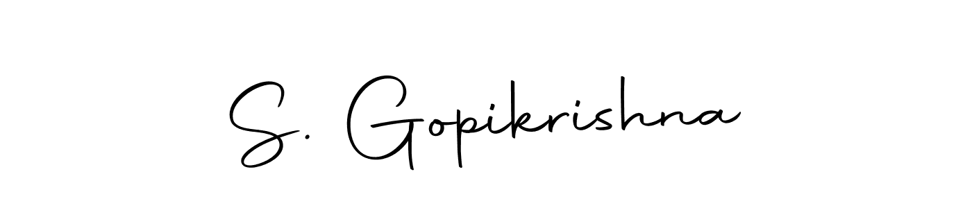 Once you've used our free online signature maker to create your best signature Autography-DOLnW style, it's time to enjoy all of the benefits that S. Gopikrishna name signing documents. S. Gopikrishna signature style 10 images and pictures png