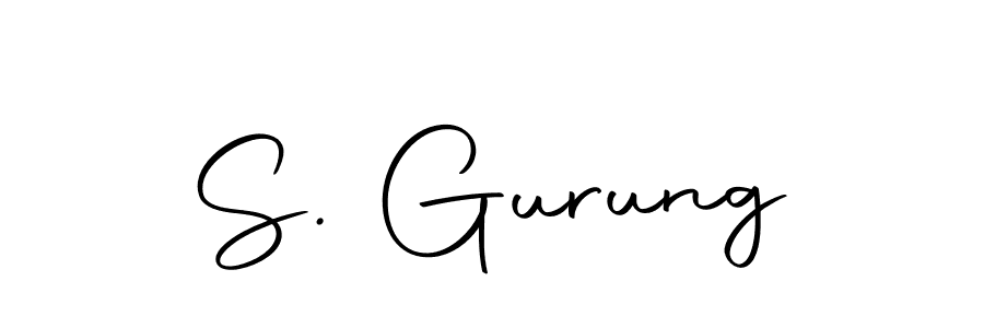 Create a beautiful signature design for name S. Gurung. With this signature (Autography-DOLnW) fonts, you can make a handwritten signature for free. S. Gurung signature style 10 images and pictures png