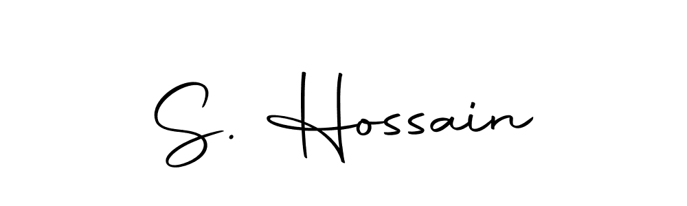 You should practise on your own different ways (Autography-DOLnW) to write your name (S. Hossain) in signature. don't let someone else do it for you. S. Hossain signature style 10 images and pictures png