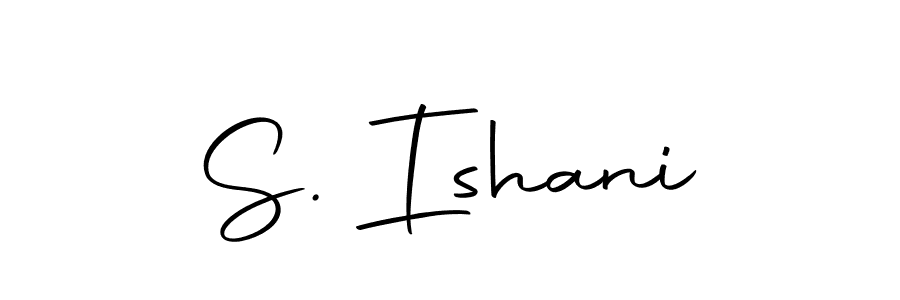 The best way (Autography-DOLnW) to make a short signature is to pick only two or three words in your name. The name S. Ishani include a total of six letters. For converting this name. S. Ishani signature style 10 images and pictures png