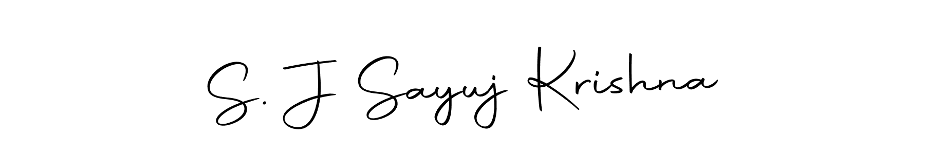Make a beautiful signature design for name S. J Sayuj Krishna. Use this online signature maker to create a handwritten signature for free. S. J Sayuj Krishna signature style 10 images and pictures png