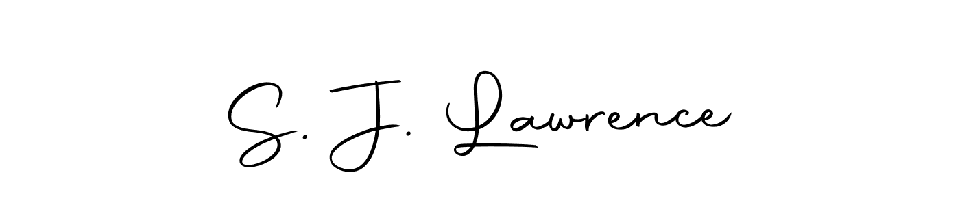 if you are searching for the best signature style for your name S. J. Lawrence. so please give up your signature search. here we have designed multiple signature styles  using Autography-DOLnW. S. J. Lawrence signature style 10 images and pictures png