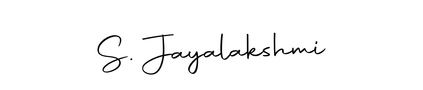 Design your own signature with our free online signature maker. With this signature software, you can create a handwritten (Autography-DOLnW) signature for name S. Jayalakshmi. S. Jayalakshmi signature style 10 images and pictures png