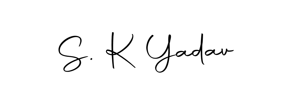 Use a signature maker to create a handwritten signature online. With this signature software, you can design (Autography-DOLnW) your own signature for name S. K Yadav. S. K Yadav signature style 10 images and pictures png