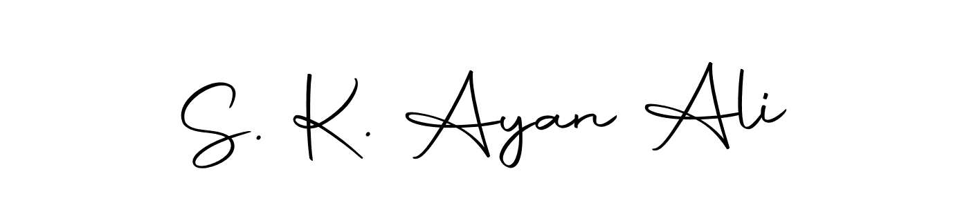 How to make S. K. Ayan Ali signature? Autography-DOLnW is a professional autograph style. Create handwritten signature for S. K. Ayan Ali name. S. K. Ayan Ali signature style 10 images and pictures png