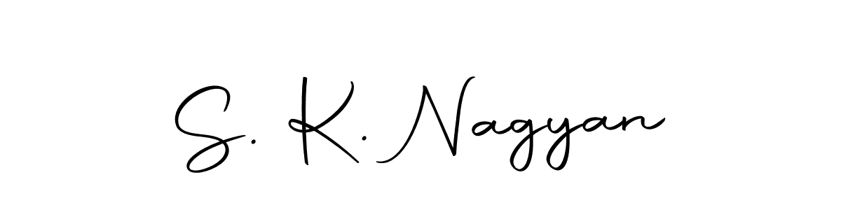 Create a beautiful signature design for name S. K. Nagyan. With this signature (Autography-DOLnW) fonts, you can make a handwritten signature for free. S. K. Nagyan signature style 10 images and pictures png