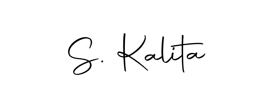 Design your own signature with our free online signature maker. With this signature software, you can create a handwritten (Autography-DOLnW) signature for name S. Kalita. S. Kalita signature style 10 images and pictures png