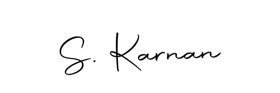 The best way (Autography-DOLnW) to make a short signature is to pick only two or three words in your name. The name S. Karnan include a total of six letters. For converting this name. S. Karnan signature style 10 images and pictures png