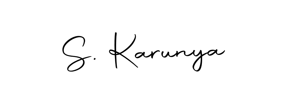 The best way (Autography-DOLnW) to make a short signature is to pick only two or three words in your name. The name S. Karunya include a total of six letters. For converting this name. S. Karunya signature style 10 images and pictures png