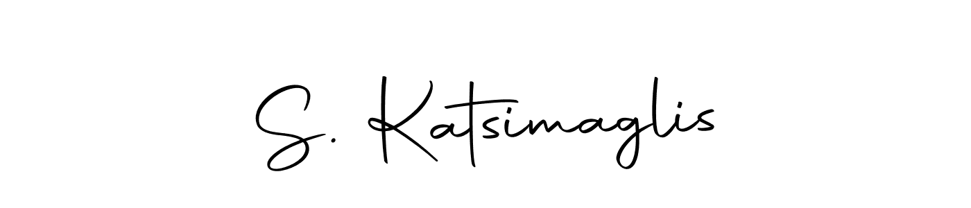 You should practise on your own different ways (Autography-DOLnW) to write your name (S. Katsimaglis) in signature. don't let someone else do it for you. S. Katsimaglis signature style 10 images and pictures png