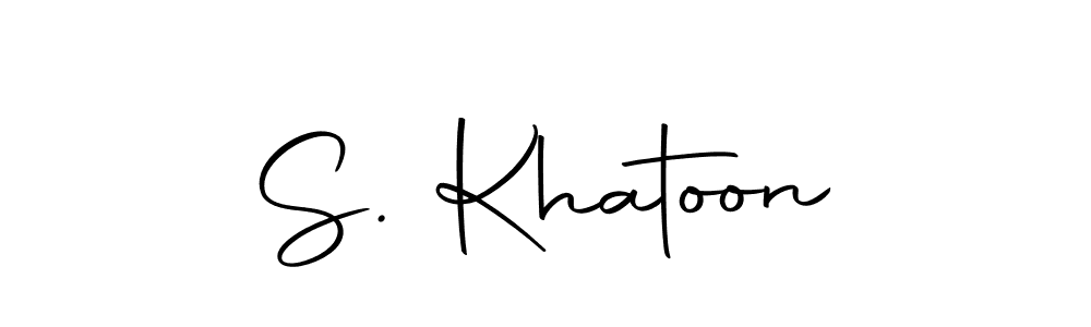The best way (Autography-DOLnW) to make a short signature is to pick only two or three words in your name. The name S. Khatoon include a total of six letters. For converting this name. S. Khatoon signature style 10 images and pictures png