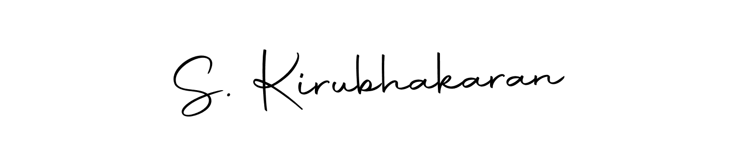 Design your own signature with our free online signature maker. With this signature software, you can create a handwritten (Autography-DOLnW) signature for name S. Kirubhakaran. S. Kirubhakaran signature style 10 images and pictures png