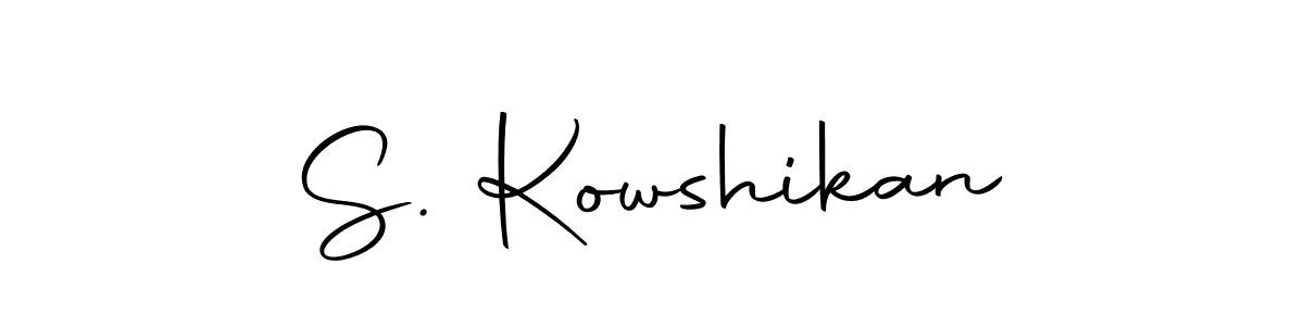 You can use this online signature creator to create a handwritten signature for the name S. Kowshikan. This is the best online autograph maker. S. Kowshikan signature style 10 images and pictures png