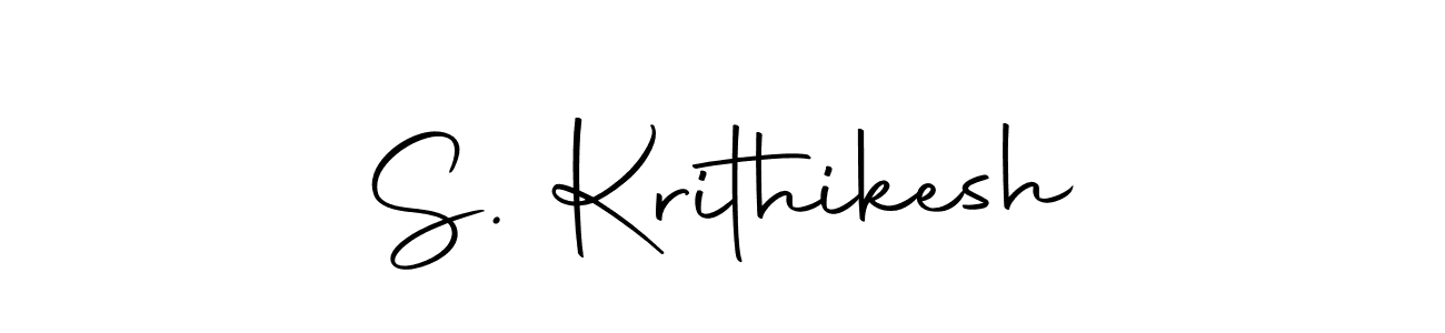 You can use this online signature creator to create a handwritten signature for the name S. Krithikesh. This is the best online autograph maker. S. Krithikesh signature style 10 images and pictures png