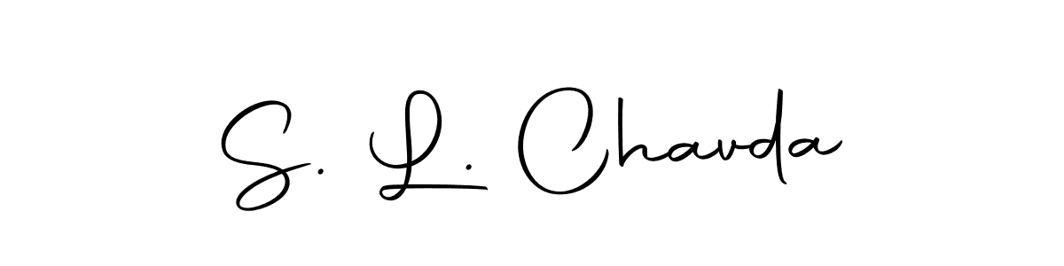 Use a signature maker to create a handwritten signature online. With this signature software, you can design (Autography-DOLnW) your own signature for name S. L. Chavda. S. L. Chavda signature style 10 images and pictures png