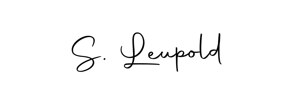 You should practise on your own different ways (Autography-DOLnW) to write your name (S. Leupold) in signature. don't let someone else do it for you. S. Leupold signature style 10 images and pictures png