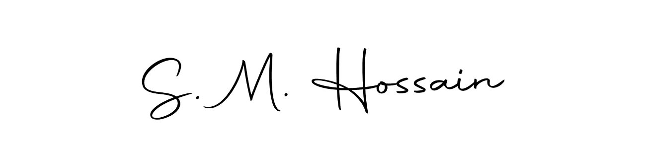 The best way (Autography-DOLnW) to make a short signature is to pick only two or three words in your name. The name S. M. Hossain include a total of six letters. For converting this name. S. M. Hossain signature style 10 images and pictures png