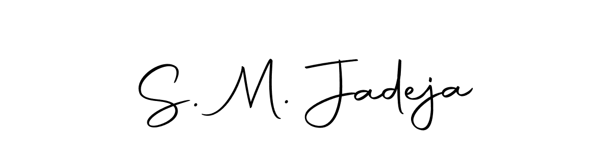 Also we have S. M. Jadeja name is the best signature style. Create professional handwritten signature collection using Autography-DOLnW autograph style. S. M. Jadeja signature style 10 images and pictures png