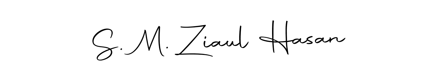 Make a beautiful signature design for name S. M. Ziaul Hasan. With this signature (Autography-DOLnW) style, you can create a handwritten signature for free. S. M. Ziaul Hasan signature style 10 images and pictures png