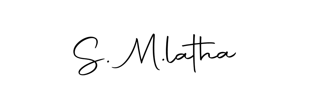 Use a signature maker to create a handwritten signature online. With this signature software, you can design (Autography-DOLnW) your own signature for name S. M.latha. S. M.latha signature style 10 images and pictures png