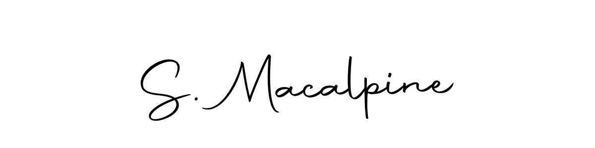 Make a beautiful signature design for name S. Macalpine. With this signature (Autography-DOLnW) style, you can create a handwritten signature for free. S. Macalpine signature style 10 images and pictures png