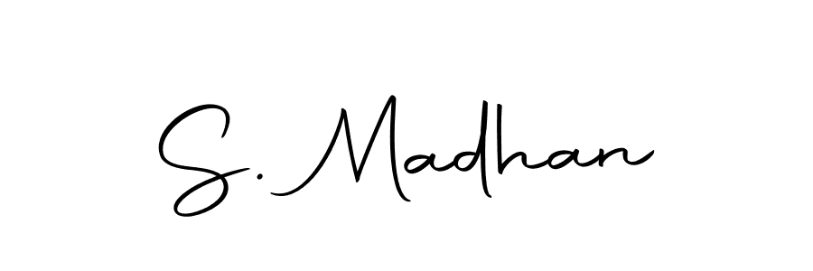 Use a signature maker to create a handwritten signature online. With this signature software, you can design (Autography-DOLnW) your own signature for name S. Madhan. S. Madhan signature style 10 images and pictures png