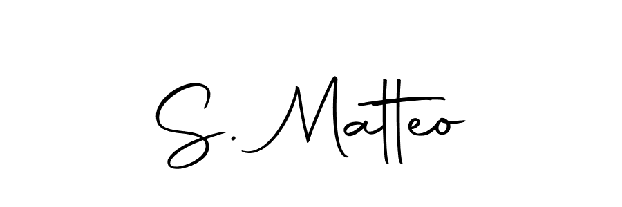 How to make S. Matteo name signature. Use Autography-DOLnW style for creating short signs online. This is the latest handwritten sign. S. Matteo signature style 10 images and pictures png