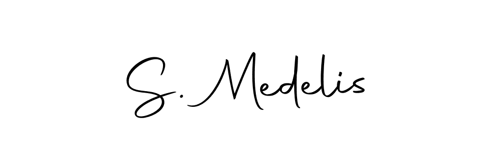 if you are searching for the best signature style for your name S. Medelis. so please give up your signature search. here we have designed multiple signature styles  using Autography-DOLnW. S. Medelis signature style 10 images and pictures png