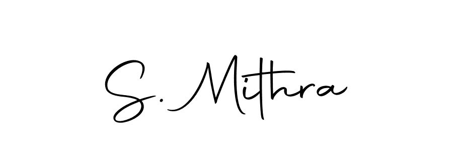 S. Mithra stylish signature style. Best Handwritten Sign (Autography-DOLnW) for my name. Handwritten Signature Collection Ideas for my name S. Mithra. S. Mithra signature style 10 images and pictures png