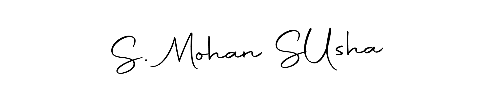 This is the best signature style for the S. Mohan S  Usha name. Also you like these signature font (Autography-DOLnW). Mix name signature. S. Mohan S  Usha signature style 10 images and pictures png