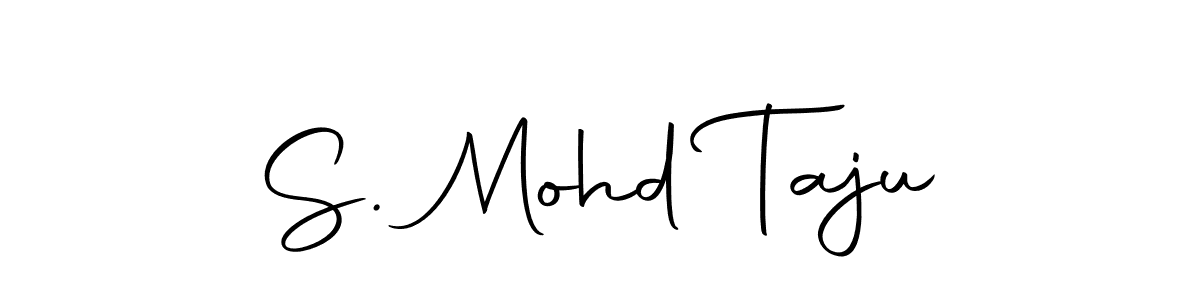 The best way (Autography-DOLnW) to make a short signature is to pick only two or three words in your name. The name S. Mohd Taju include a total of six letters. For converting this name. S. Mohd Taju signature style 10 images and pictures png