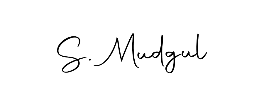 Use a signature maker to create a handwritten signature online. With this signature software, you can design (Autography-DOLnW) your own signature for name S. Mudgul. S. Mudgul signature style 10 images and pictures png