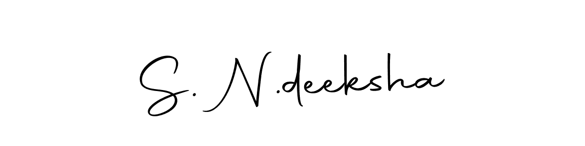 Make a beautiful signature design for name S. N.deeksha. Use this online signature maker to create a handwritten signature for free. S. N.deeksha signature style 10 images and pictures png