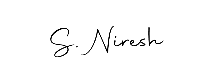 if you are searching for the best signature style for your name S. Niresh. so please give up your signature search. here we have designed multiple signature styles  using Autography-DOLnW. S. Niresh signature style 10 images and pictures png
