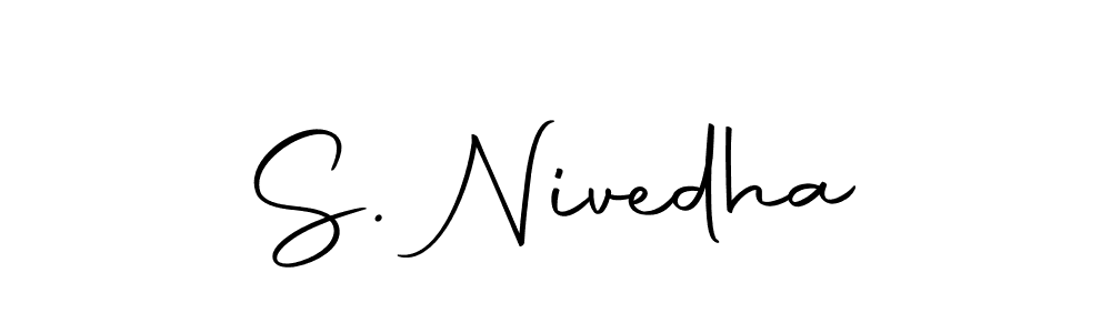 Make a beautiful signature design for name S. Nivedha. With this signature (Autography-DOLnW) style, you can create a handwritten signature for free. S. Nivedha signature style 10 images and pictures png