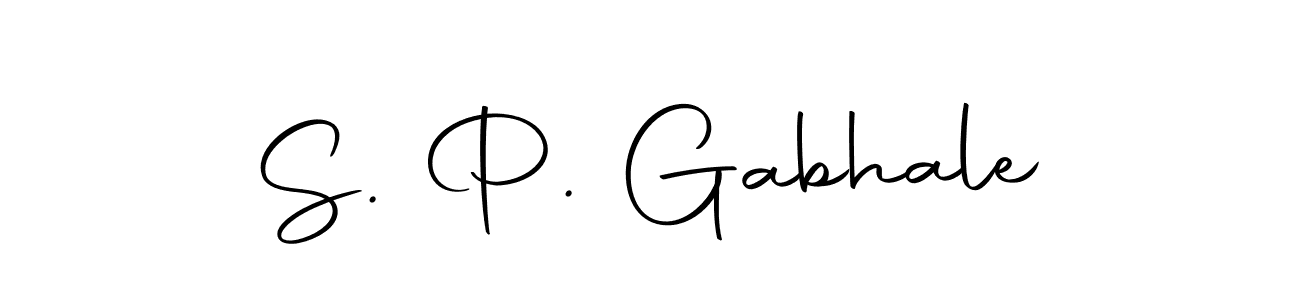 How to make S. P. Gabhale name signature. Use Autography-DOLnW style for creating short signs online. This is the latest handwritten sign. S. P. Gabhale signature style 10 images and pictures png