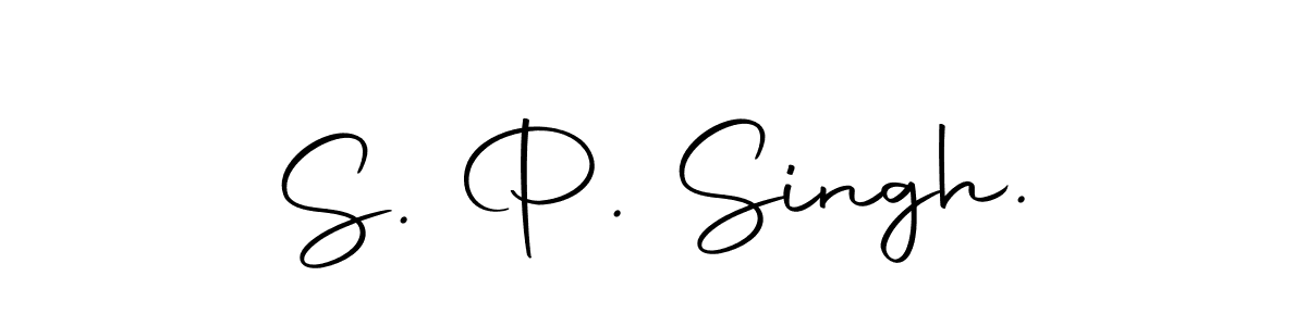 How to make S. P. Singh. name signature. Use Autography-DOLnW style for creating short signs online. This is the latest handwritten sign. S. P. Singh. signature style 10 images and pictures png