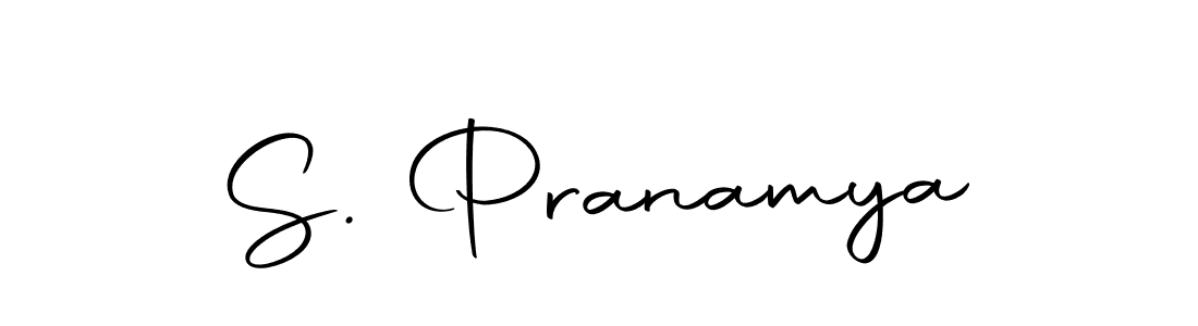 Use a signature maker to create a handwritten signature online. With this signature software, you can design (Autography-DOLnW) your own signature for name S. Pranamya. S. Pranamya signature style 10 images and pictures png