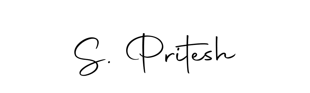 Use a signature maker to create a handwritten signature online. With this signature software, you can design (Autography-DOLnW) your own signature for name S. Pritesh. S. Pritesh signature style 10 images and pictures png