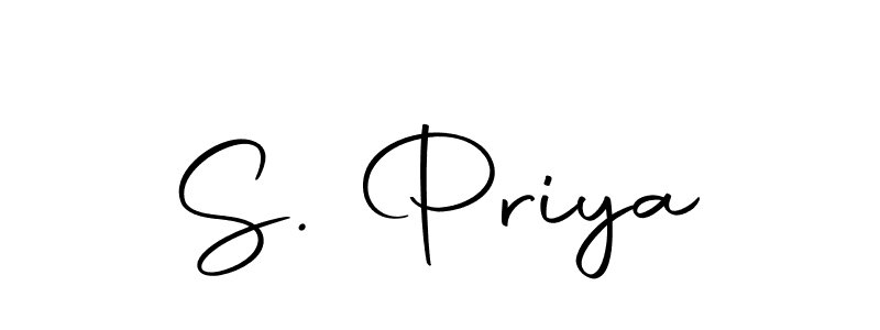 Design your own signature with our free online signature maker. With this signature software, you can create a handwritten (Autography-DOLnW) signature for name S. Priya. S. Priya signature style 10 images and pictures png