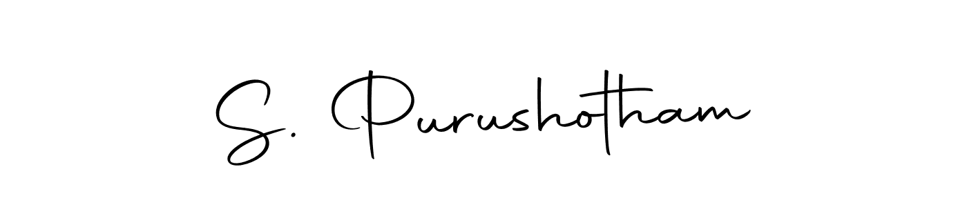 How to make S. Purushotham name signature. Use Autography-DOLnW style for creating short signs online. This is the latest handwritten sign. S. Purushotham signature style 10 images and pictures png