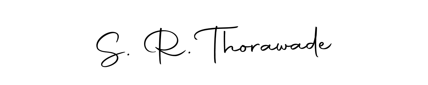 Make a beautiful signature design for name S. R. Thorawade. Use this online signature maker to create a handwritten signature for free. S. R. Thorawade signature style 10 images and pictures png