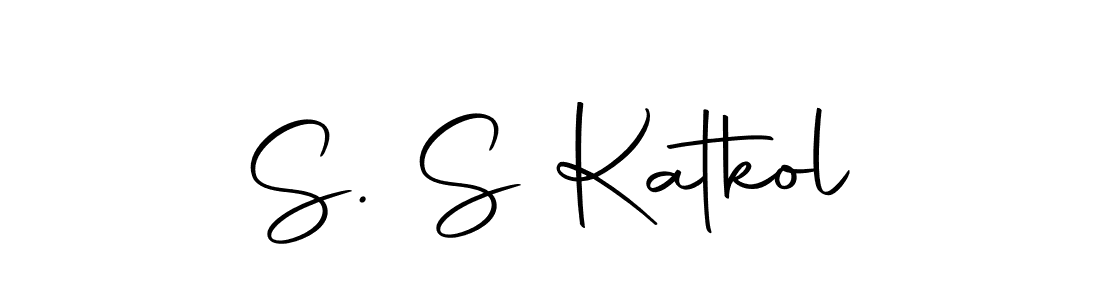 Create a beautiful signature design for name S. S Katkol. With this signature (Autography-DOLnW) fonts, you can make a handwritten signature for free. S. S Katkol signature style 10 images and pictures png
