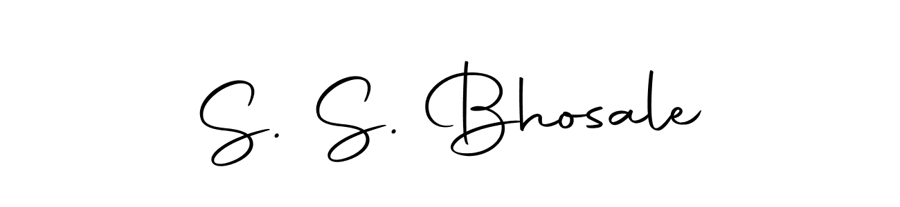 Use a signature maker to create a handwritten signature online. With this signature software, you can design (Autography-DOLnW) your own signature for name S. S. Bhosale. S. S. Bhosale signature style 10 images and pictures png