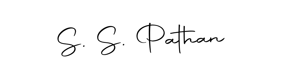 Design your own signature with our free online signature maker. With this signature software, you can create a handwritten (Autography-DOLnW) signature for name S. S. Pathan. S. S. Pathan signature style 10 images and pictures png