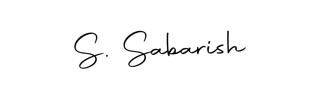 Create a beautiful signature design for name S. Sabarish. With this signature (Autography-DOLnW) fonts, you can make a handwritten signature for free. S. Sabarish signature style 10 images and pictures png