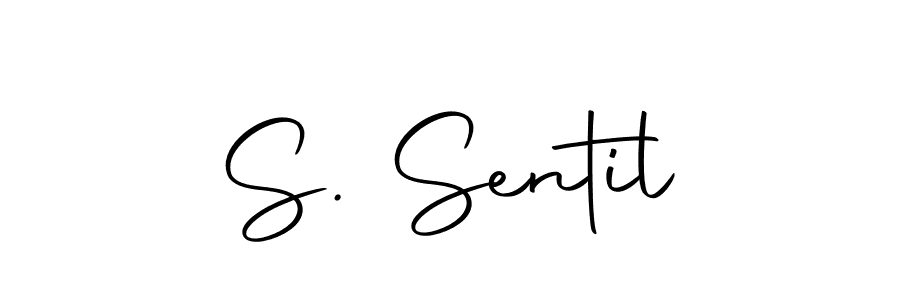 You should practise on your own different ways (Autography-DOLnW) to write your name (S. Sentil) in signature. don't let someone else do it for you. S. Sentil signature style 10 images and pictures png