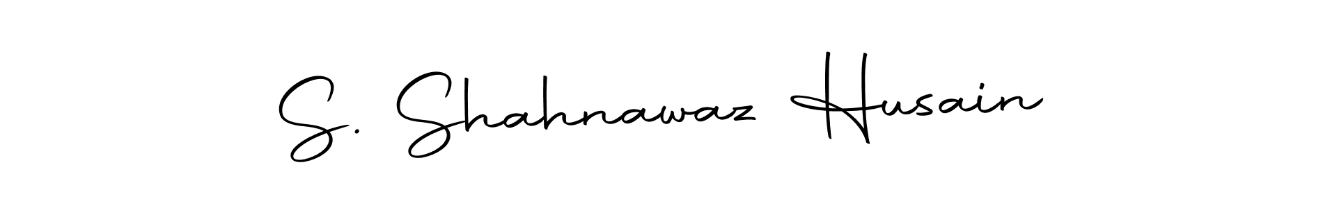 How to make S. Shahnawaz Husain name signature. Use Autography-DOLnW style for creating short signs online. This is the latest handwritten sign. S. Shahnawaz Husain signature style 10 images and pictures png